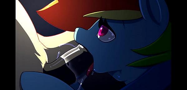  Rainbow Dash Blowjob Gif (With Voice Acting)